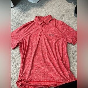 Under Armour Red Heather Performance Polo